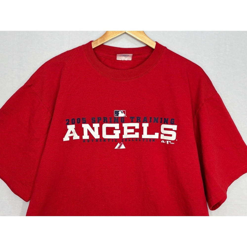 Los Angeles Angels Majestic T-Shirt Mens Red Graphic‎ 2005 Spring Training XL